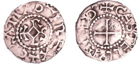 France - Charles II Le Chauve (840-877) - Denier (Melun)