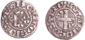 France - Louis VI (1108-1137) - Denier d'Etampes - 4ème type