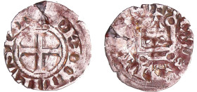France - Philippe II  Auguste (1180-1223) - Denier de Saint-Martin de Tours