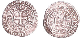 France - Charles IV (1322-1328) - Maille blanche - 1ère émission (2 mars 1323)
