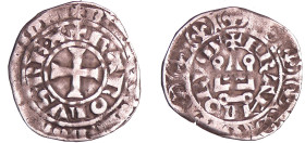 France - Charles IV (1322-1328) - Maille blanche - 3ème émission (24 juillet 1326)