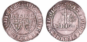 France - Henry VI de Lancastre (1422-1453) - Blanc aux écus - Rouen