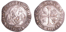 France - Charles VII (1422-1461) - Blanc à la couronne - 2ème émission (16 juin 1455) - Tournai