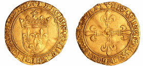 France - Charles VIII (1483-1498) - Ecu d'or au soleil - 2ème émission - Toulouse