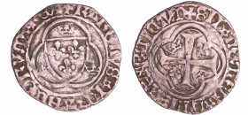 France - Charles VIII (1483-1498) - Blanc à la couronne - 4ème émission - Angers