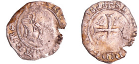 France - Charles VIII (1483-1498) - Liard au dauphin - 2ème émission - Villefranche-de-Rouergue