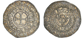 France - Charles VI (1380-1422) - Gros au lis (3 novembre 1413)
