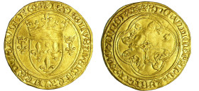 France - Charles VII (1422-1461) - Ecu d'or à la couronne - 3ème émission (20 janvier 1447) - Tournai