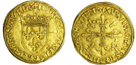 France - François 1er (1515-1547) - Ecu d'or au soleil - 5ème type - Bayonne