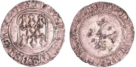 France - Bretagne - François II - Blanc d'argent à la targe (Rennes)