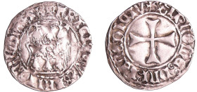 France - Bretagne - François II - Blanc d'argent à la targe (Rennes)