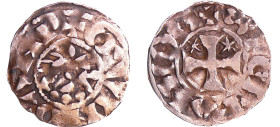 France - Bretagne - Comté de Penthièvre - Etienne Ier - Denier (Guingamp)