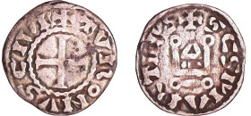 France - Orléanais - Evêché d'Orléans - Denier (avant 1000).