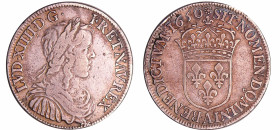 France - Louis XIV (1643-1715) - ½ écu à la mèche longue - 1650 A (Paris)