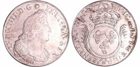 France - Louis XIV (1643-1715) - Ecu aux palmes - 169, H (La Rochelle) flan réformé