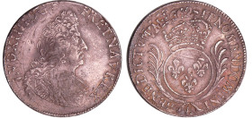 France - Louis XIV (1643-1715) - ½ écu aux palmes - 1695 A (Paris) flan réf