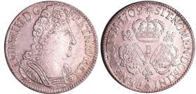 France - Louis XIV (1643-1715) - Ecu aux 3 couronnes - 1709 B (Rouen)