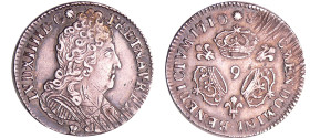 France - Louis XIV (1643-1715) - 1/10 d'écu aux 3 couronnes - 1710 9 (Rennes)