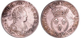 France - Louis XV (1715-1774) - Ecu vertugadin - A! flan réf