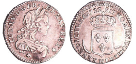 France - Louis XV (1715-1774) - 1/12 d'écu de France - 1722 K (Bordeau) 1722/1721