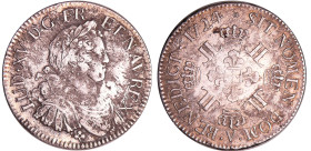 France - Louis XV (1715-1774) - Ecu aux huit L - 1725 V (Troyes) monnaie en frappe médaille