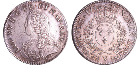 France - Louis XV (1715-1774) - Ecu aux branches d’olivier - 1726 V (Troyes)