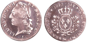 France - Louis XV (1715-1774) - 1/5 d'écu de Béarn à la vieille tête - 1773 (Pau)