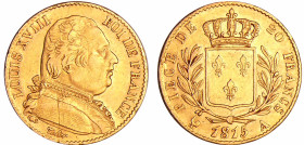 France - Louis XVIII (1815-1824) - 20 francs au buste habillé 1815 A (Paris)
