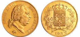 France - Louis XVIII (1815-1824) - 40 francs 1818 W (Lille)