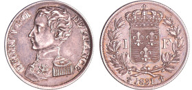 France - Henri V Comte de Chambord (1820-1883) - 1 franc 1831