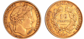 France - Deuxième république (1848-1852) - 10 francs Cérès 1850 A (Paris) oreille haute