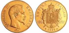 France - Napoléon III (1852-1870) - 100 francs tête nue 1858 A (Paris)