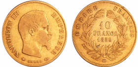 France - Napoléon III (1852-1870) - 10 francs grand module 1859 BB (Strasbourg)