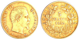 France - Napoléon III (1852-1870) - 5 francs grand module 1856 A (Paris)