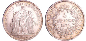 France - Troisième république (1871-1940) - 5 francs Hercule 1873 A (Paris)