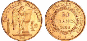 France - Troisième république (1871-1940) - 20 francs Génie 1889 A (Paris)