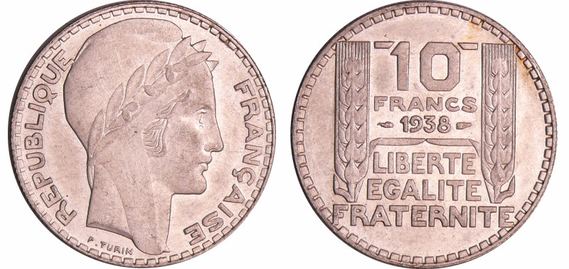 France - Troisième république (1871-1940) - 10 francs Turin argent 1938
SPL
Ga...