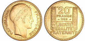 France - Troisième république (1871-1940) - 20 francs Turin 1929 essai en bronze aluminium