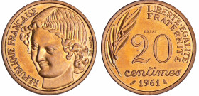 France - Cinquième république (1959- ) - Concours de la 20 centimes 1961 essai - Baron