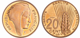 France - Cinquième république (1959- ) - Concours de la 20 centimes 1961 essai - Coeffin