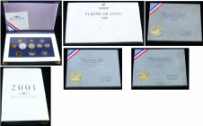 France - Cinquième république (1959- ) - Lot 6 boiters Fleurs de Coins et Belle Epreuve
