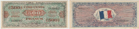 France - 500 francs "drapeau" Type 1944