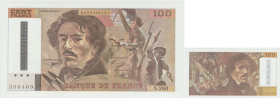 France - Billet 100 francs Delacroix (Annulation Banque de Farnce)
