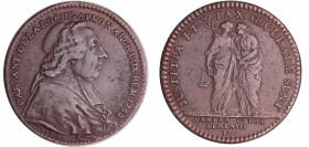 France - Charles Antoine de La Roche-Aymon, archevêque-duc de Reims - Jeton 1762