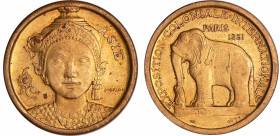 Médaille Exposition Coloniale Internationale - Asie, 1931, Morlon