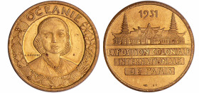 Médaille Exposition Coloniale Internationale - Océanie, 1931, Mouroux