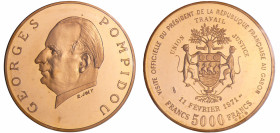 Gabon - 5000 francs Georges Pompidou 1971