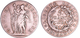 Italie - Gaule subalpine - 5 francs AN 10 (1802)