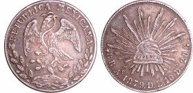 Mexique - 8 reales 1879 DL (Alamos)