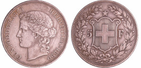Suisse - 5 francs 1890